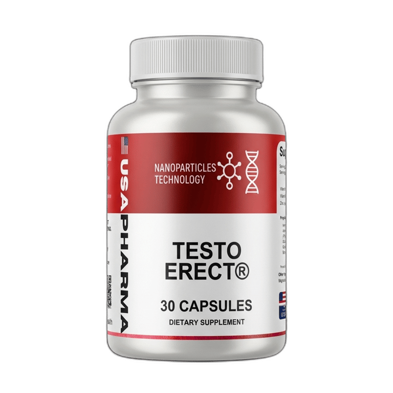 TESTOERECT Testosterone Support Supplement Bottle